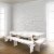 Flash Furniture Pine Wood 3-Seat Farm Table Folding Bench Antique Rustic White (XAB96X12LWH) Perspective: back