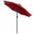 Flash Furniture 9 FT Round Umbrella w/1.5  Diameter Alum Pole w/Crank & Tilt Fun Red Perspective: back
