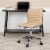 Flash Furniture Low Back Armless Ribbed Swivel Task Chair Tan DS512BTAN Perspective: back