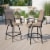 Flash Furniture 30 inch Patio Bar Stool Brown 2-Pieces 2ETSWVLPTO30 Perspective: back