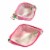 Wrapables Fruity Pencil Case and Pouch (Set of 2), Pink Watermelon Perspective: back