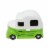 Wrapables Cute Portable Mini Vacuum Cleaner for Home and Office, Green Truck Perspective: back