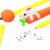 Wrapables Gel Pens School Office Supplies, Bunnies with Carrots & Pmpkins Perspective: back