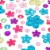 Wrapables Acrylic Self Adhesive Crystal Rhinestone Gem Stickers, Flowers Pink Blue Green Perspective: back