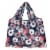 Wrapables Large Nylon Reusable Shopping Bags (Set of 3), Bright Floral Perspective: back