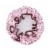 Wrapables Reusable Women's Waterproof Shower Caps for Long Hair, Pink Polka Dots Perspective: back