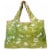 Wrapables Large Nylon Reusable Shopping Bag, Green Paradise Perspective: back