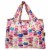 Wrapables Large Nylon Reusable Shopping Bag, Macarons Perspective: back
