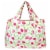 Wrapables Large Nylon Reusable Shopping Bag, Pink Tulips Perspective: back