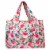 Wrapables Large Nylon Reusable Shopping Bags (Set of 3), Floral Brights Perspective: back