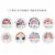 Wrapables 1.5 Inch Rainbow Thank You Stickers Roll for Boxes & Bags (500pcs) Perspective: back