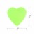 Wrapables Waterproof Transparent Sticky Notes for Home, School, Office (Set of 5), Hearts Perspective: back