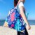 Wrapables Allybag Foldable & Lightweight Reusable Grocery Bag, 3 Pack, Adventure Cats Perspective: back