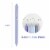 Wrapables Retractable Black Ink Gel Pens, 0.5mm Fine Point (Set of 6), Blue Perspective: back