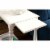 Furniture of America Slade Transitional Wood End Table with Tray in White Perspective: back
