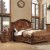 Furniture of America Charles 3-Drawer Wood Nightstand in Tobacco Oak Perspective: back