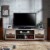Furniture of America Micah Modern Wood TV Stand with Casters in Multi-color Perspective: back