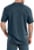 Dickies Men's Short Sleeve Heavyweight T-Shirt - Baltic Blue Heather Perspective: back