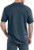 Dickies Men's Short Sleeve Heavyweight T-Shirt - Baltic Blue Heather Perspective: back