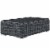Summon Outdoor Patio Glass Top Coffee Table - Gray Perspective: back