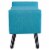 Gambol Upholstered Fabric Bench - Pure Water Perspective: back