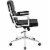 Portray Highback Upholstered Vinyl Office Chair - Black Perspective: back