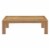 Upland Outdoor Patio Wood Coffee Table - Natural Perspective: back