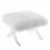 Swift Sheepskin Bench - Clear White Perspective: back