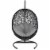 Encase Swing Outdoor Patio Lounge Chair - Gray Perspective: back