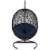 Encase Swing Outdoor Patio Lounge Chair - Navy Perspective: back
