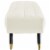 Adept Upholstered Velvet Bench - Ivory Perspective: back