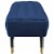 Adept Upholstered Velvet Bench - Midnight Blue Perspective: back