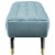 Adept Upholstered Velvet Bench - Sea Blue Perspective: back