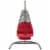 Landscape Hanging Chaise Lounge Outdoor Patio Swing Chair - Light Gray Red Perspective: back