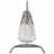 Landscape Hanging Chaise Lounge Outdoor Patio Swing Chair - Light Gray White Perspective: back