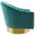 Buoyant Vertical Channel Tufted Accent Lounge Performance Velvet Swivel Chair Perspective: back