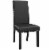 Parcel Dining Side Chair Vinyl Set of 2 - Black Perspective: back