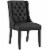 Baronet Dining Chair Vinyl Set of 4 - Black Perspective: back