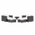 Convene 5 Piece Set Outdoor Patio with Fire Pit Perspective: back