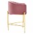 Savour Tufted Counter Stool Dusty Rose Perspective: back