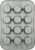 USA Pan 12 Cup Muffin Pan - Silver Perspective: back