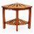 Oceanstar Corner Spa Shower Bench Seat with Storage Shelf Perspective: back