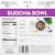Tattooed Chef™ Riced Cauliflower Buddha Bowl Frozen Meal Perspective: back