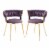Accent Chairs in Velvet for Home or Office Use Perspective: back