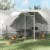 Simplie Fun Spacious & Secure Walk-in Chicken Coop with Shady Roof for Small Animals Perspective: back