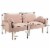 Sofas in Polyester for Home or Office Use Perspective: back