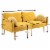 Sofas in Polyester for Home or Office Use Perspective: back