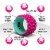 TRAKK ACCU-WHEEL Foam Roller Recovery Wheel for Full Body Pain Relief, Pink Perspective: back