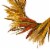 25 inch Sorghum Harvest Artificial Wreath Perspective: back