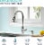 Kicimpro Kitchen Sink Faucet with Soap Dispenser Perspective: back